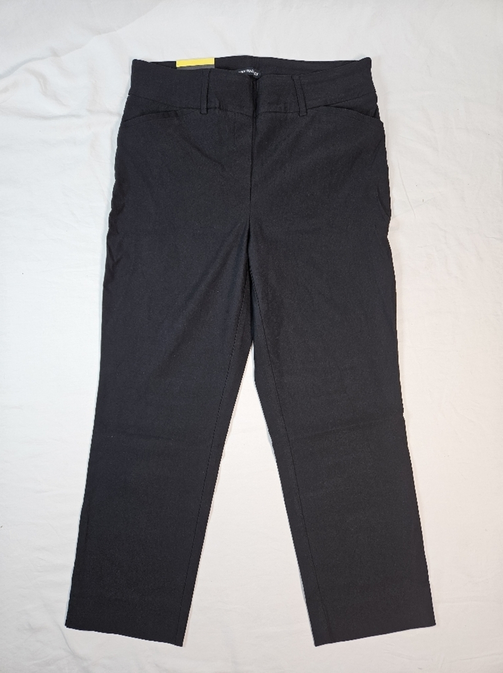 NWT Size 6 Hilary Radley Black Cropped Ankle Pants Capri Stretch Pull-On Comfort